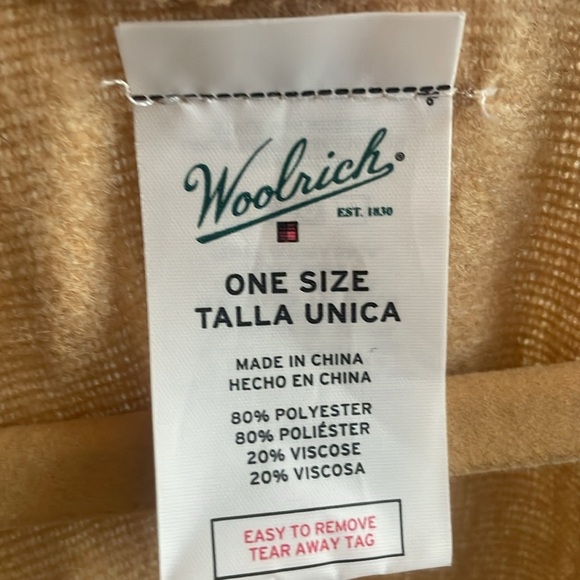 Women's Woolrich Luxe Soft Cozy Blanket Scarf Wrap Ruana Fringed One-Size - Picture 12 of 13